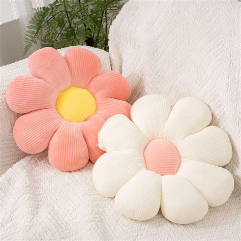 flower shaped decorative pillows|body sized flower pillows.